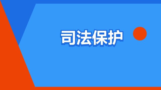 “司法保护”是什么意思?