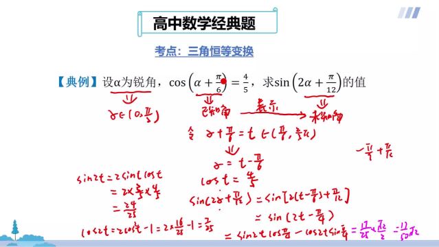 高中数学:三角恒等变换求值