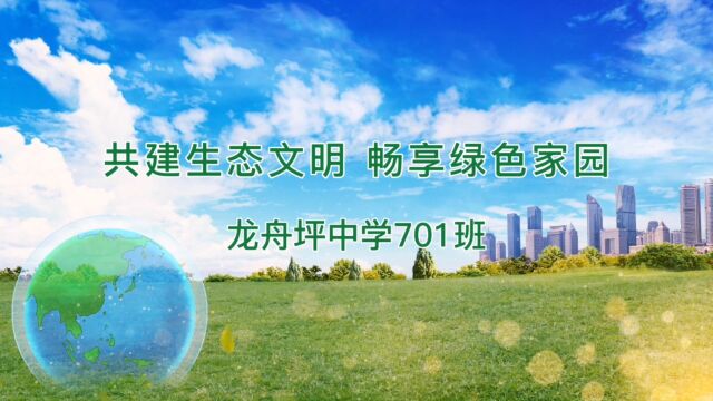 “共建生态文明 畅享绿色家园”龙舟坪中学701班寒假社会实践活动