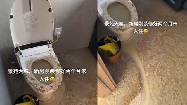 女子新房装修花30万未入住,粪水倒灌蔓延全屋,结冰都挡不住臭气