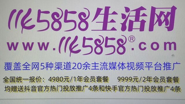 1145858生活网/民宿网互联网线上广告推广渠道平台案例详细展示!