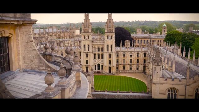 Oxford University by drone