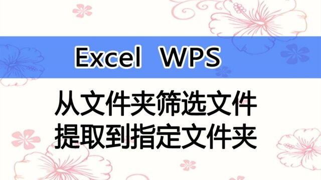 从文件夹中将符合条件的文件复制到另一个文件夹,支持图片、PDF或者Excel、WOR文件