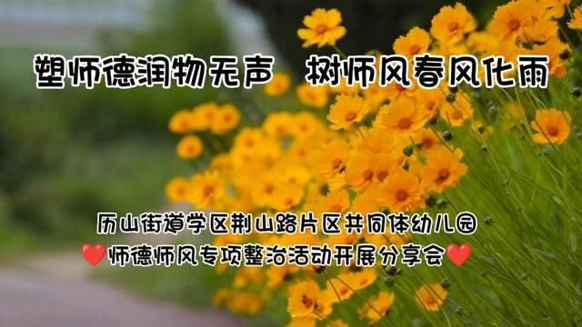 共同体师德师风专项整治活动开展分享会 历山街道荆山路幼儿园 夏巧凤 审核 刘华 吴平 发布 唐甜甜 翟斌.mp4