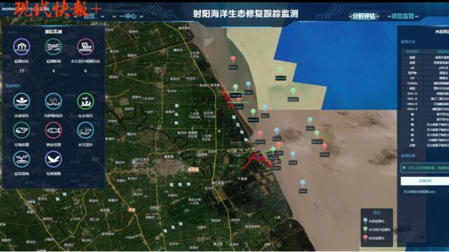 全国首个海洋生态修复项目监管系统在盐城启用