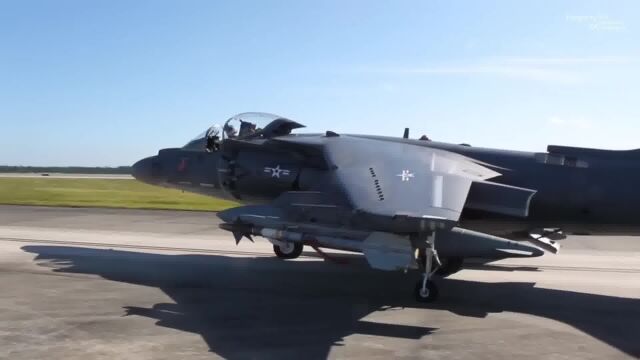 俄罗斯害怕了!! 美国AV8B Harrier II 携带 JDAM炸弹前往欧洲