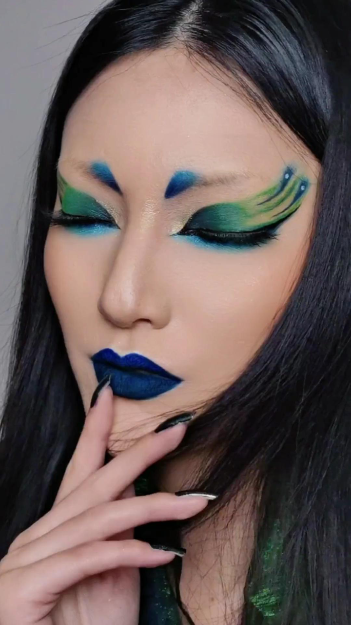 原创妆容之孔雀#妆面记录