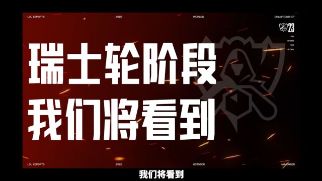 【英雄联盟】2023全球总决赛 瑞士轮赛制说明