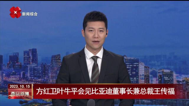 视频丨方红卫叶牛平会见比亚迪董事长兼总裁王传福