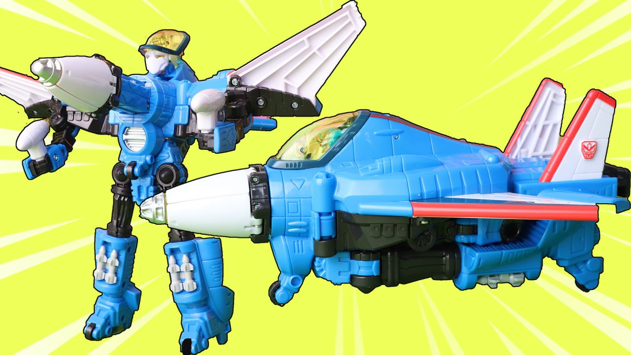 咖宝车神飞天战队一步闪变裂空飞天机器人飞机变形玩具