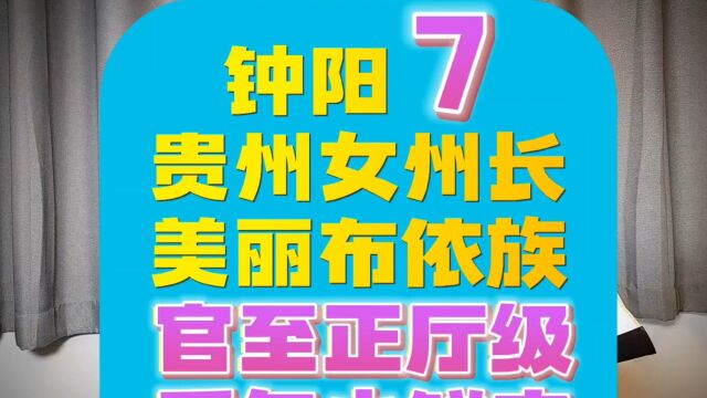 (第7集)贵州正厅级的布依族“最美女州长”钟阳出事了.