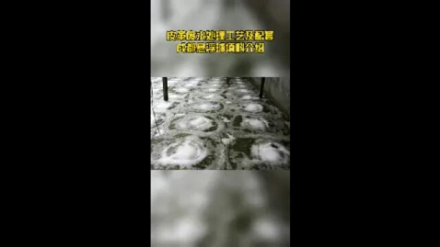 皮革废水处理工艺及配套成都悬浮球填料介绍