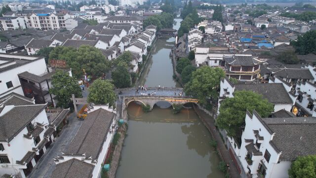 合肥肥西:三河古镇傍晚夜景美如画