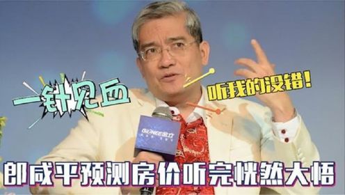 房价暴跌还是上涨？郎咸平说了句大实话，听完瞬间恍然大悟了