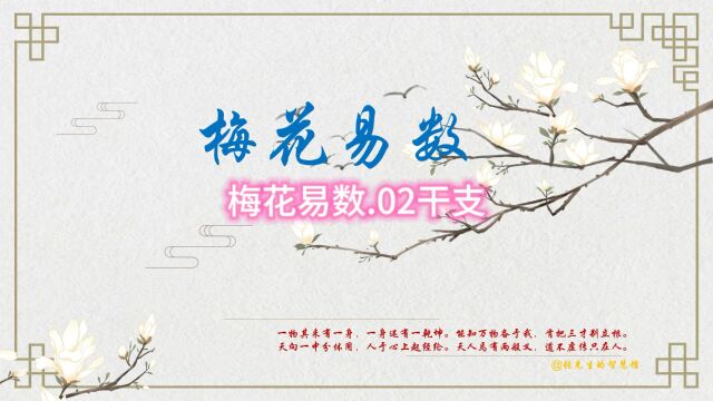 梅花易数.02干支