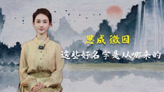 不会给孩子起名字?思成徽因这些好名字怎么找?答案就在这本书中