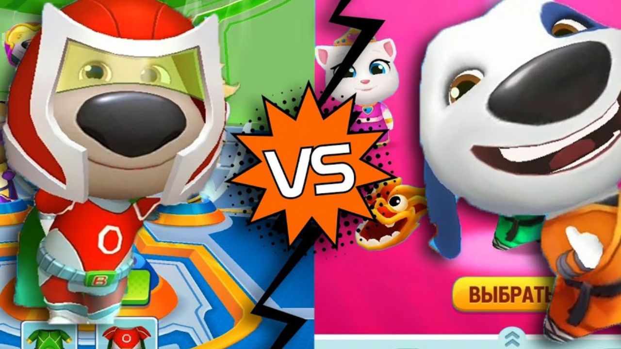 汤姆猫跑酷游戏 狗狗本和功夫汉克狗的精彩跑酷比赛