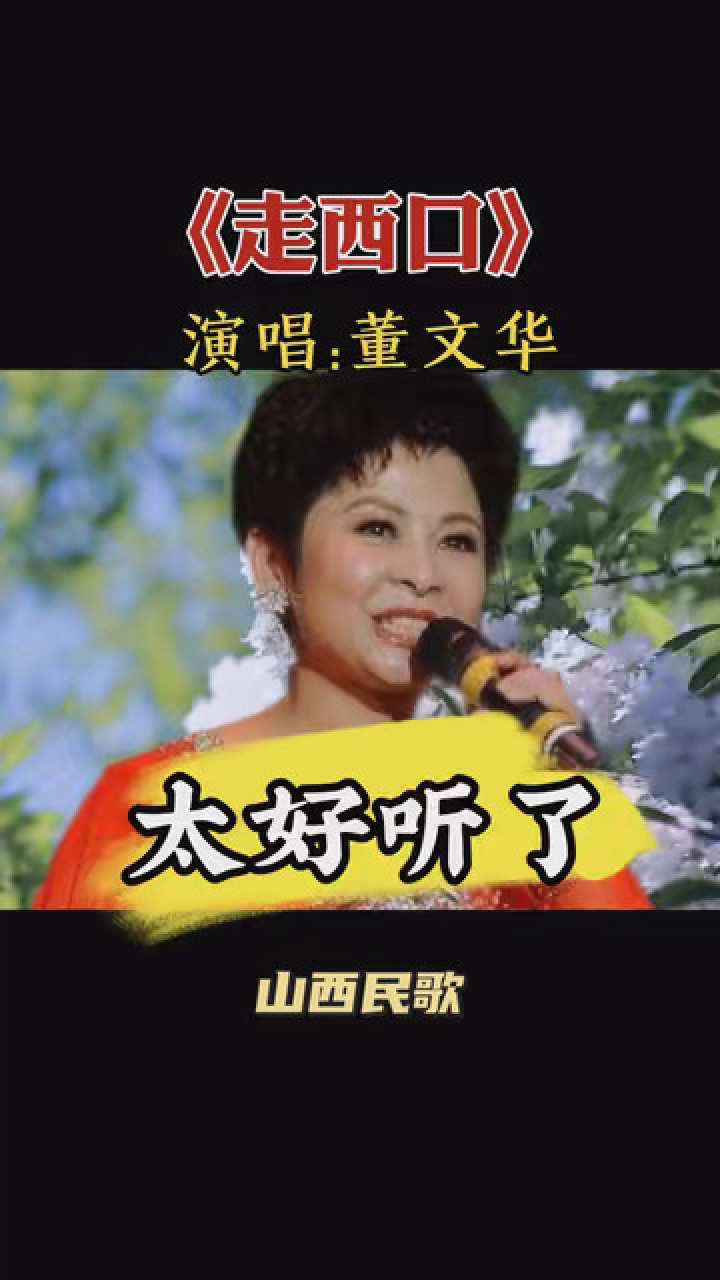 经典歌曲《走西口》,董文华演唱,好听好听