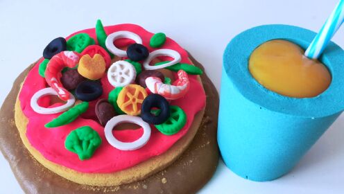 儿童早教启蒙玩具-魔力沙制作蔬菜蛋糕