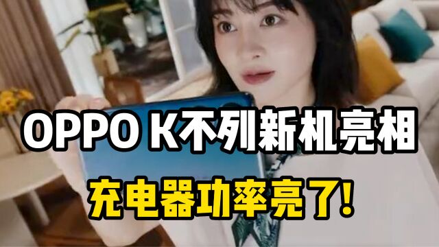 100W充电功率?OPPO K系列新机太猛了