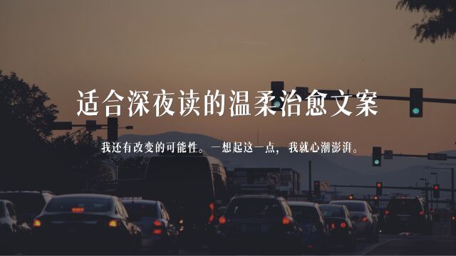 适合深夜读的温柔治愈文案丨“人活一生,值得爱的东西很多”