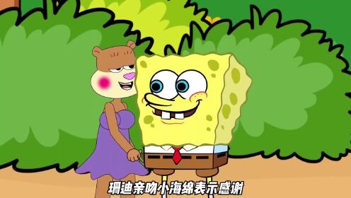 珊迪爱上了小海绵,派大星却过来将她抢走