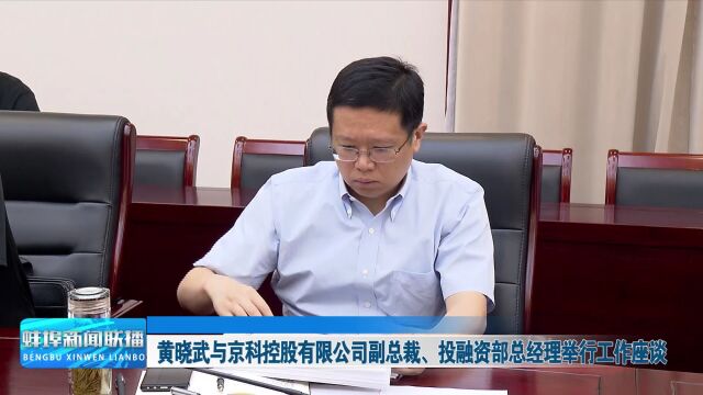 黄晓武与京科控股有限公司副总裁、投融资部总经理举行工作座谈