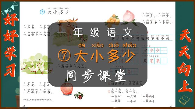 《大小多少》 小学一年级语文同步课堂教学