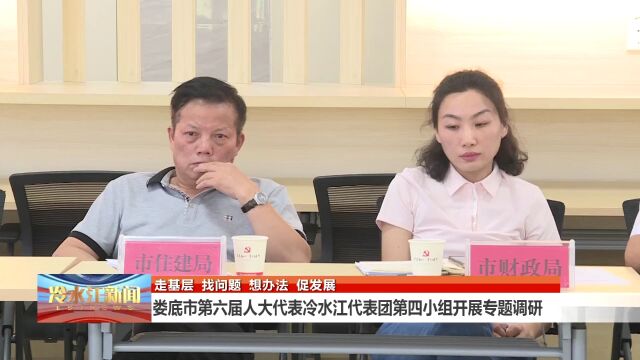 娄底市第六届人大代表冷水江代表团第四小组开展专题调研