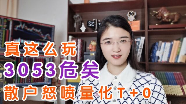 真要这么玩,3053危矣!散户怒喷量化T+0模式,真把韭菜根拔光?