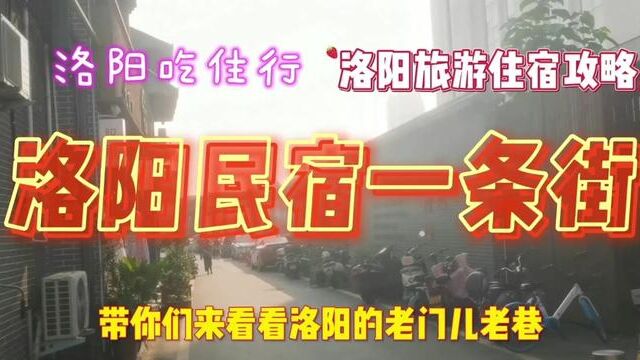 洛阳民宿一条街 来洛阳旅游的抓紧看看 #洛阳#民宿