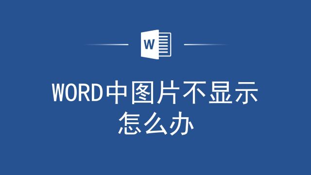 帮大忙了!Word中图片不显示怎么办