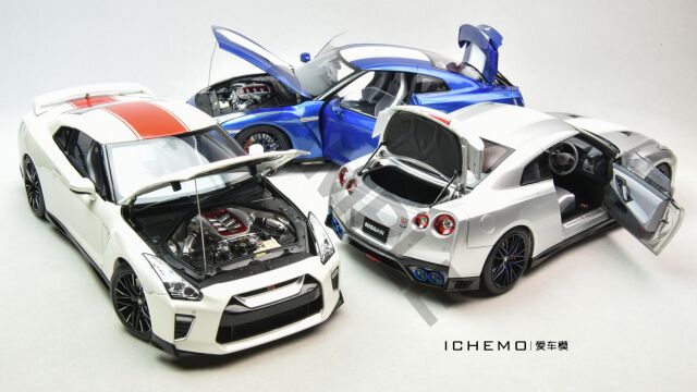 Motorhelix 1:18 日产 GTR R35“50 周年”装饰板样品模型