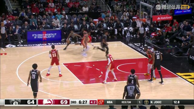 篮网vs老鹰中文解说全场回放