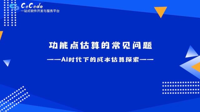 功能点估算的常见问题,AI时代下的成本估算探索