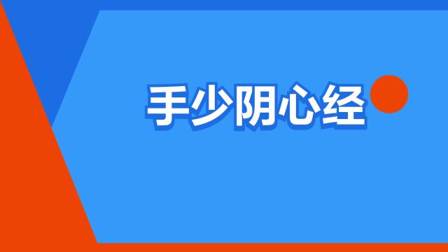 “手少阴心经”是什么意思?