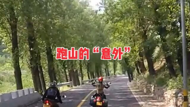 跑山的“意外”#哈雷女骑