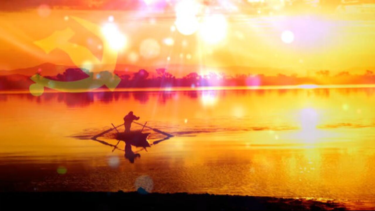 红色歌曲——珊瑚颂舞台背景视频