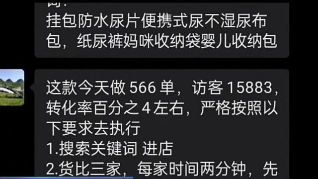 店铺“推广运营”刷流量案