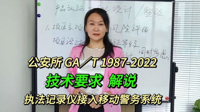 GA/T19872022执法记录仪接入移动警务系统技术要求