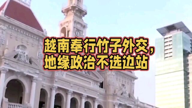 越南奉行竹子外交,地缘政治不选边站