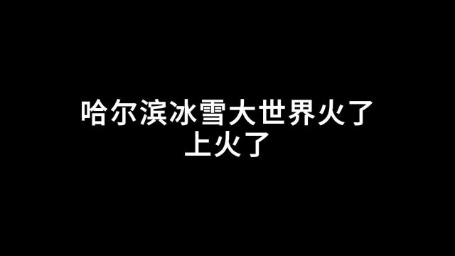 哈尔滨冰雪大世界火了…上火了!