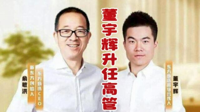 董宇辉成功逆袭,从农村娃成长为新东方高管、东方甄选高级合伙人.