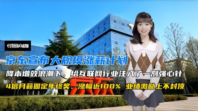 京东宣布大规模涨薪计划,降本增效浪潮下,给行业注入了强心针