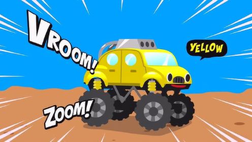 Learn Colors with Monster Trucks | Monster Truck Colors Song for Kids