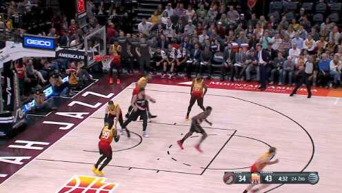 《NBA全场集锦》【盖帽】来来来你接着打我 戈贝尔再帽努尔基奇