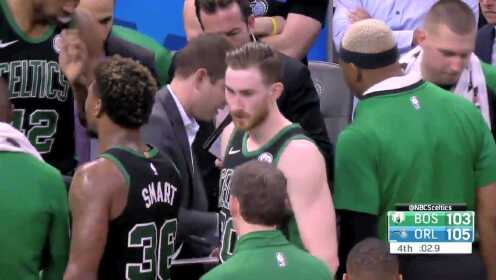 《NBA全场集锦》欧文质绿军教练战术布置 失绝杀后再与海沃德争执