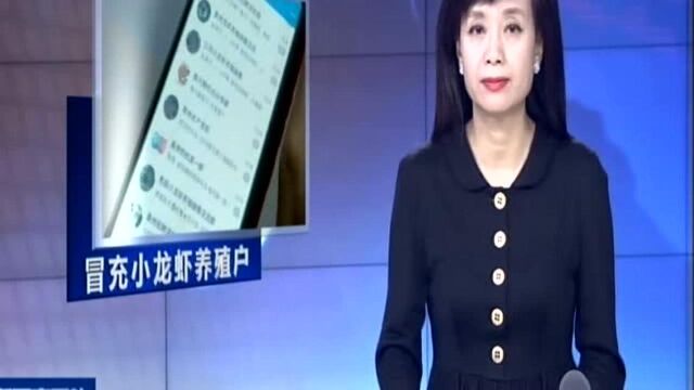 泰州:小龙虾养殖户竟是“西贝货” 商户被骗2000元