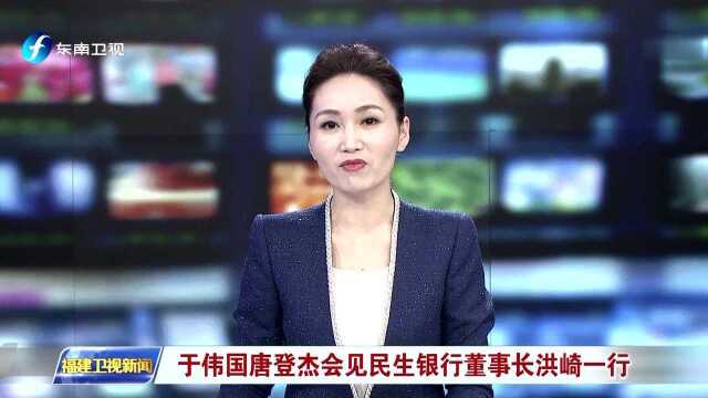 于伟国唐登杰会见民生银行董事长洪崎一行