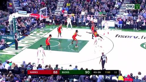《NBA全场集锦》【原声】老鹰102-111雄鹿 字母哥30+10雄鹿豪取九连胜